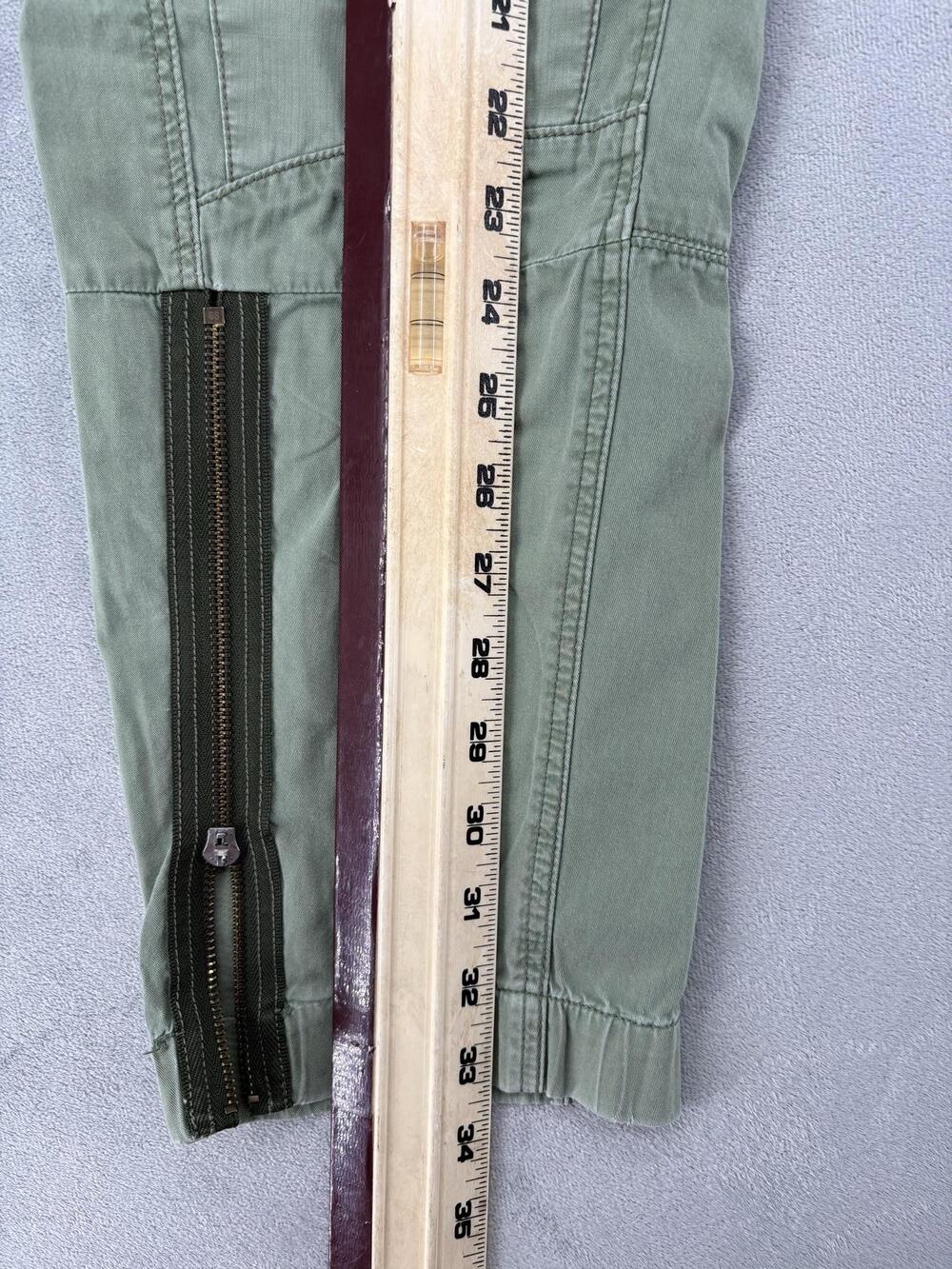 G-STAR RAW Pants Womens 26 Green Cargo Tapered Ankle Zip Cuffed Pockets y2K - Picture 6 of 12